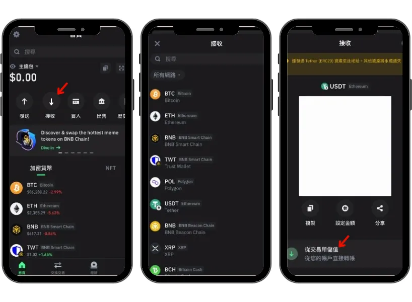 Trust Wallet 教學:幣安一鍵入金