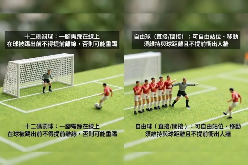 足球罰球規則：守門員規則差異