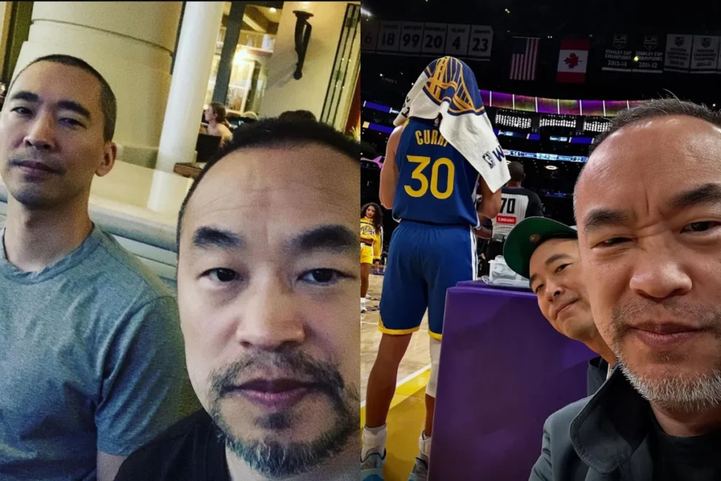 10月時，黃立成和弟弟黃立行飛美國度假，還現身NBA球場看比賽