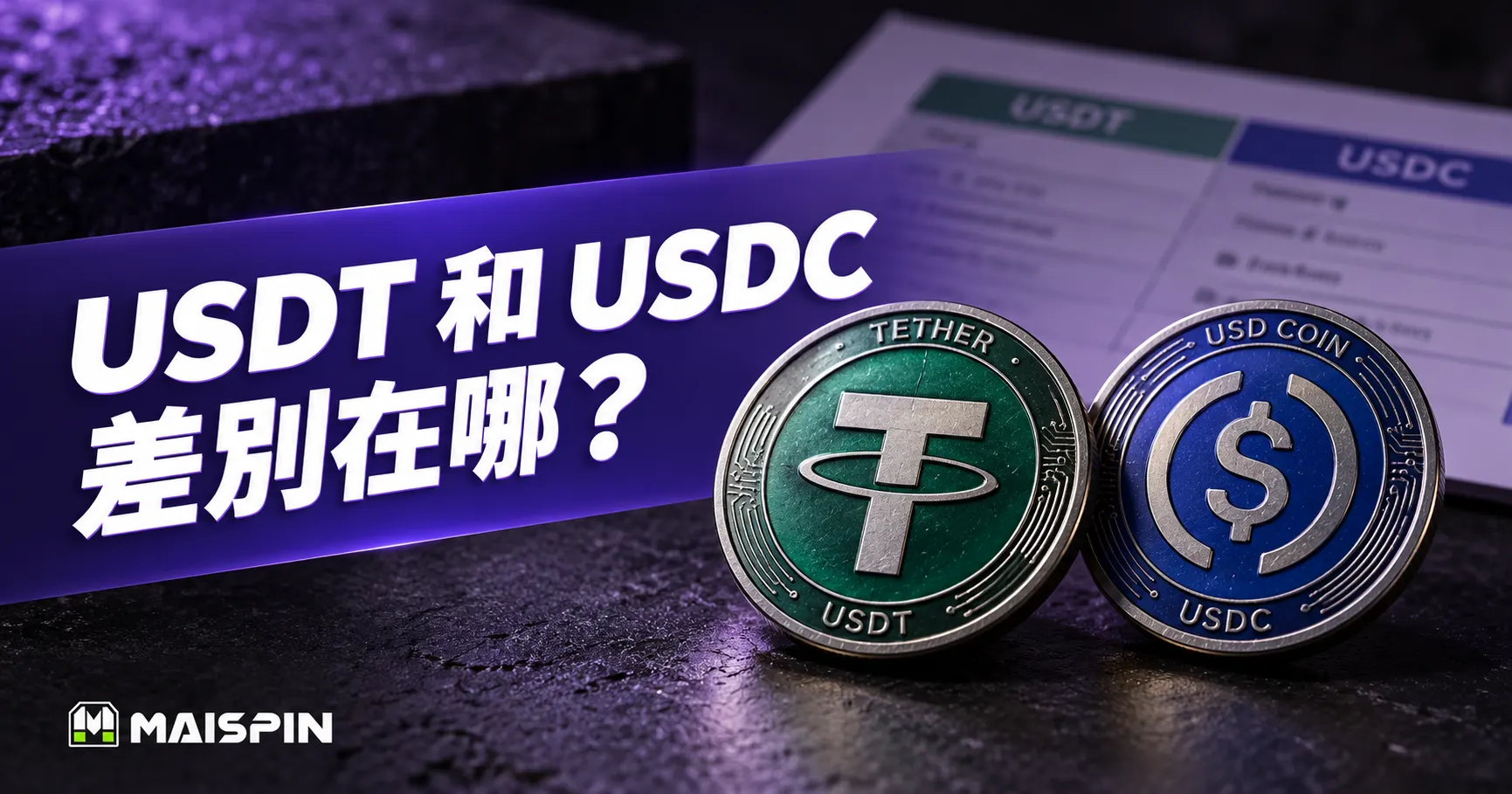 USDT和USDC差別在哪？發行商、用途與轉帳注意事項